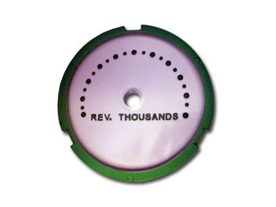 Tachometer Face with Dots; Inner (53-55 Corvette C1)