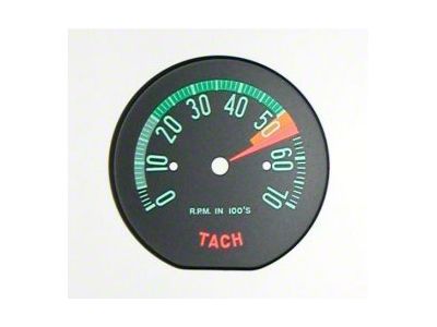 1960-1961 Corvette Tachometer Face Low RPM