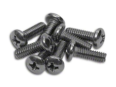 Tail Light and Parking Lens Screws; 8-Pieces (56-69 Corvette C1 & C2)