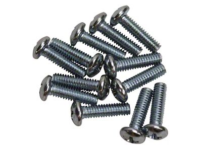 Tail Light Lens Screws; 12-Piece Set (68-69 Corvette C3)