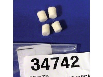 Tail Light Lens Wicks; 4-Piece Set (58-73 Corvette C1, C2 & C3)