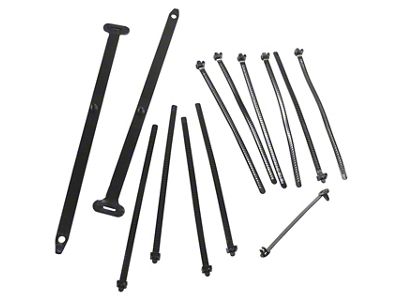 1974 Corvette Tie Strap Kit. 13 Piece