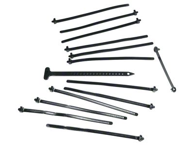 1975 Corvette Tie Strap Kit. 14 Piece