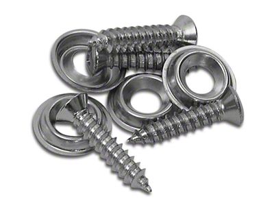 Top Latch Screws; 8-Piece (56-62 Corvette C1 Convertible)