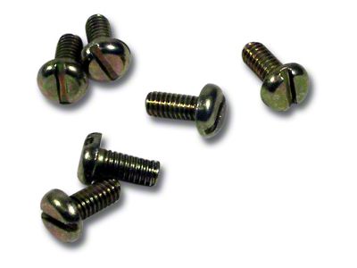 1964-1974 Corvette Transistor Ignition Amp Rear Cover Screws. 6 Piece