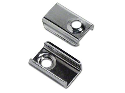 1956-1962 Corvette Trim Tab Snap For Convertible Top - Chrome Plated