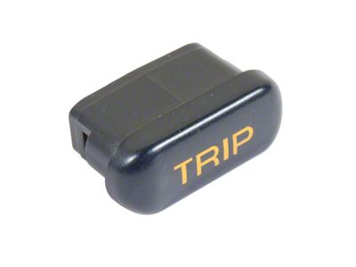 1992-1993 Corvette Trip Button Black/Orange