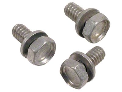 1961-1962 Corvette Trunk Lid Lock Mechanism Bolts. 3 Piece