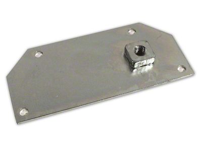 Underbody Seat Hold-down Plate; Driver Side; Front (61-62 Corvette C1)