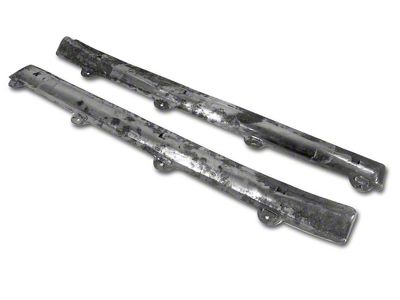 1956-1957 Corvette Upper Door Panel Rails - Bare Metal