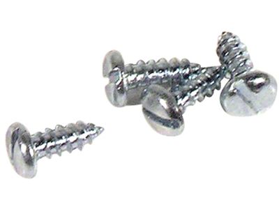 Upper Fender Side Molding Screws; 4-Pieces (56-57 Corvette C1)