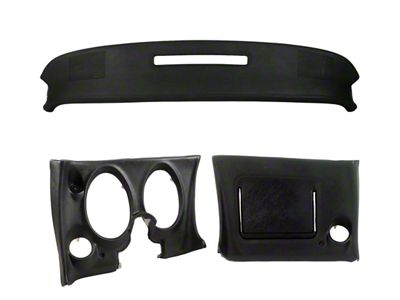 Upper and Lower Dash Pad Set without A/C Cutout (1977 Corvette C3)