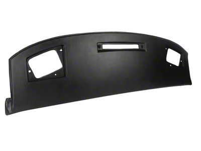 Upper Main Dash Pad; Black (86-89 Corvette C4)