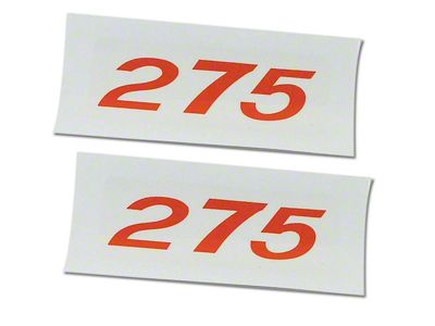 1959-1961 Corvette Valve Cover Decal - 275 Horsepower