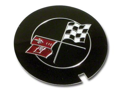 1969-1982 Corvette Valve Cover Decal - Crossed Flags