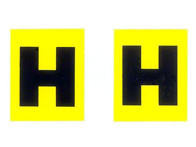 1966-1967 Corvette Valve Cover Decal; Engine Code-Hh-300 K19 Manual