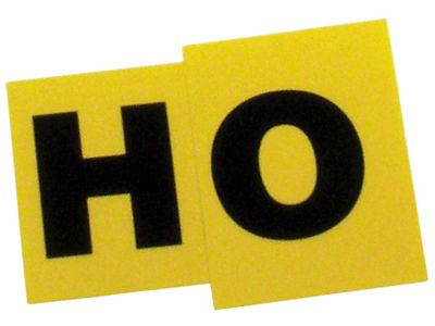 1966-1968 Corvette Valve Cover Decal; Engine Code-HO-300HP Automatic