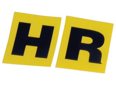 1966-1967 Corvette Valve Cover Decal; Engine Code-Hr-300 K19 Automatic