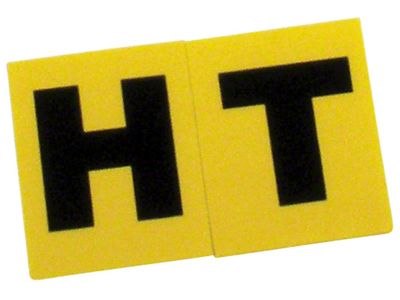 1966-1968 Corvette Valve Cover Decal; Engine Code-HT-L79 350HP 4 Speed