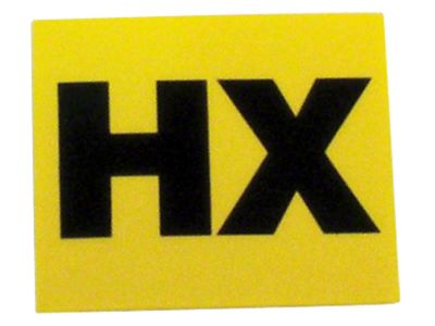 1969 Corvette Valve Cover Decal; Engine Code-HX