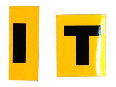 1967-1968 Corvette Valve Cover Decal; Engine Code-IT