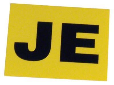 1967 Corvette Valve Cover Decal; Engine Code-JE-L71 435HP 4 Speed
