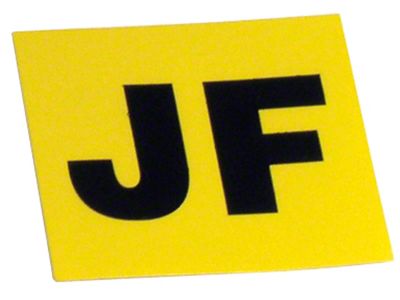 1967 Corvette Valve Cover Decal; Engine Code-JF