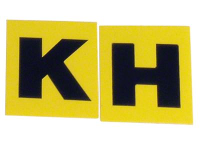 1966-1967 Corvette Valve Cover Decal; Engine Code-KH