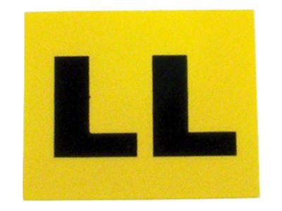 1969 Corvette Valve Cover Decal; Engine Code-LL