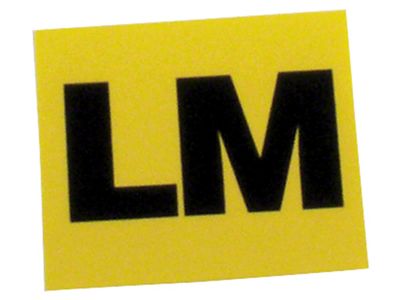 1969 Corvette Valve Cover Decal; Engine Code-LM