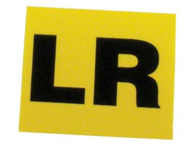 1969 Corvette Valve Cover Decal; Engine Code-LR