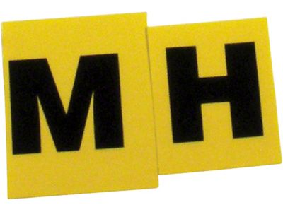 1969 Corvette Valve Cover Decal; Engine Code-MH