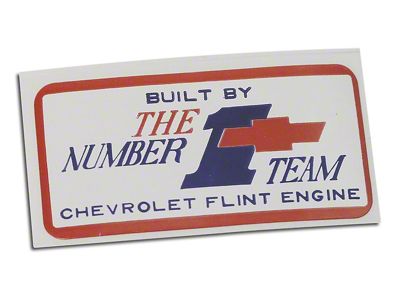 1967 Corvette Valve Cover Decal - Flint No.1