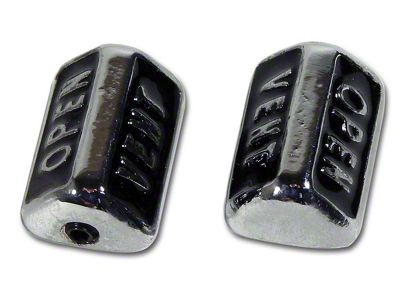 1968-1969 Corvette Vent Knobs. without Air Conditioning