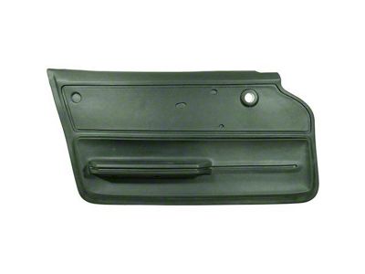Vinyl Door Panel with Felt and Metal Support; Driver Side (65-66 Corvette C2 Coupe)
