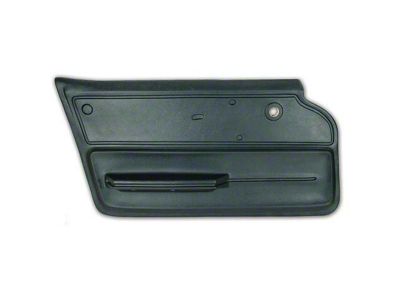 CA Vinyl Door Panel with Felt and Metal Support; Driver Side (65-66 Corvette C2 Convertible)