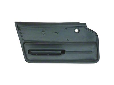 Vinyl Door Panel with Felt and Metal Support; Driver Side (1967 Corvette C2 Coupe)