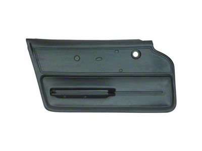 CA Vinyl Door Panel with Felt and Metal Support; Driver Side (1967 Corvette C2 Coupe)