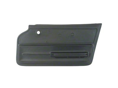 Vinyl Door Panel with Felt and Metal Support; Passenger Side (1967 Corvette C2 Coupe)