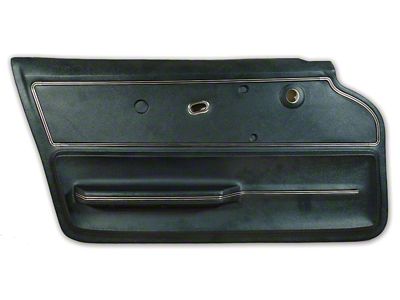 CA Vinyl Door Panel with Trim and Metal Support; Driver Side (1967 Corvette C2 Coupe)