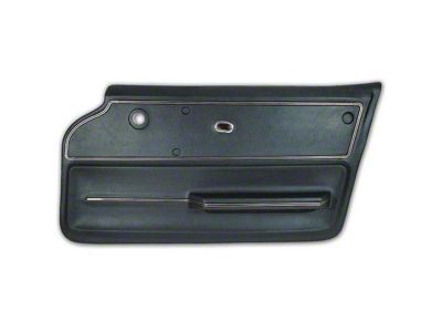 Vinyl Door Panel with Trim and Metal Support; Passenger Side (65-66 Corvette C2 Convertible)