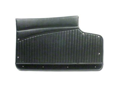Vinyl Door Panels with Metal Supports; Black (1962 Corvette C1)