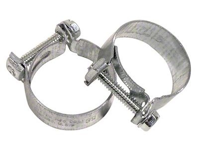 1965-1967 Corvette Water Pump Bypass Hose Clamps. Big Block