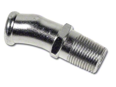 Auto Accessories of America 1956-1958 Corvette Water Pump Fitting. Curved 5/8 Inch Lower