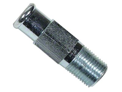 1963-1972 Corvette Water Pump Hose Fitting. without Air Conditioning