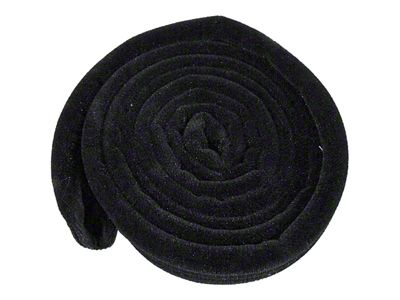 1957-1958 Corvette Weatherstrip. Convertible Top Rear Mohair Black