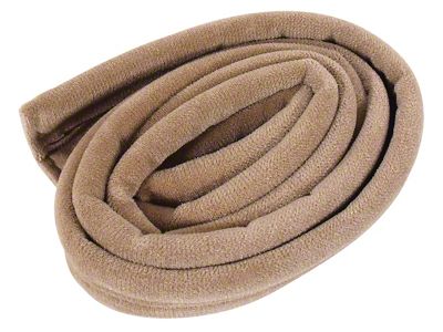 1956-1957 Corvette Weatherstrip. Convertible Top Rear Mohair Tan