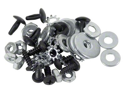 Weatherstrip Fastener Kit; 62-Piece (63-67 Corvette C2 Convertible)