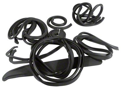 Weatherstrip Kit; 16-Pieces (1958 Corvette C1)