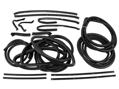Weatherstrip Kit; 18-Pieces (1963 Corvette C2 Coupe)
